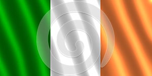 IRISH FLAG FLUTTERING photo